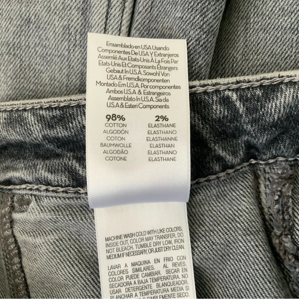 MOTHER SUPERIOR Jeans Private Patch Pocket Ankle Shadow Dancing Gray Size 28